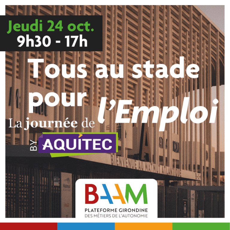 visuel "Tous au stade pour l'Emploi"